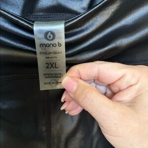 Pleather ankle pants